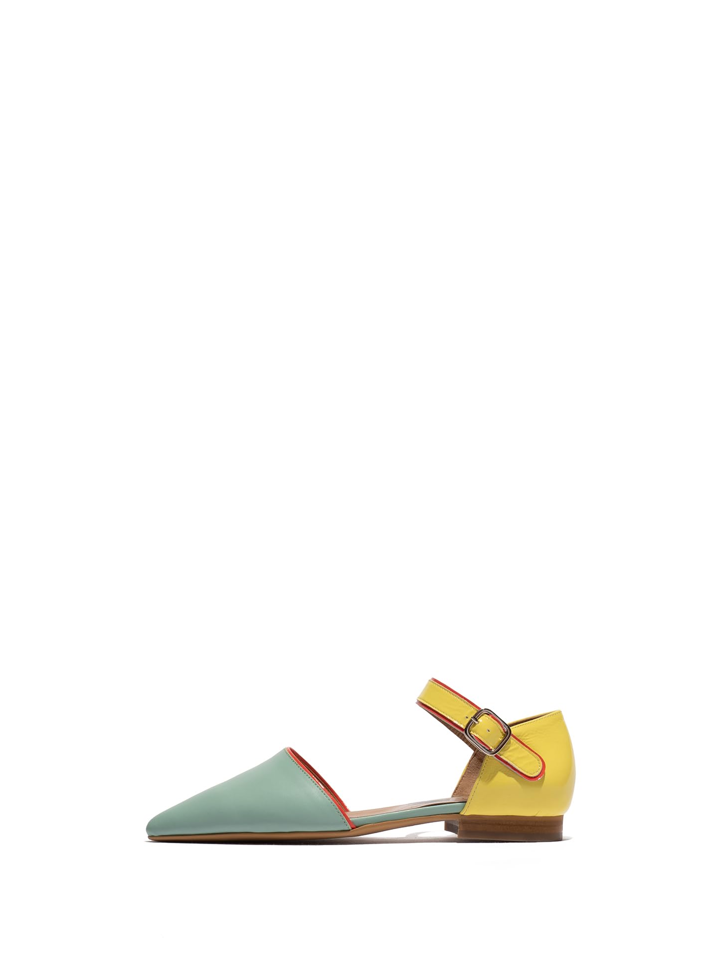 Fly London Women's SARJ266FLY Ballet, Spearmint/Lemon/Scarlet, 4 UK