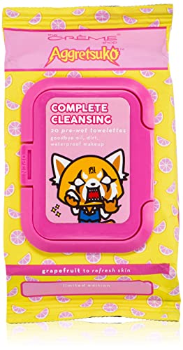 Aggretsuko Complete Cleansing 20 Pre-Wet Towelettes - Grapefruit