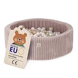MISIOO Piscine à balles pour bébé   Piscine à balles de qualité supérieure pour Enfant à partir de 1 an   90 x 30 cm   avec 200 balles   Matériaux de qualité supérieure   Parfaite pour Le Plaisir et
