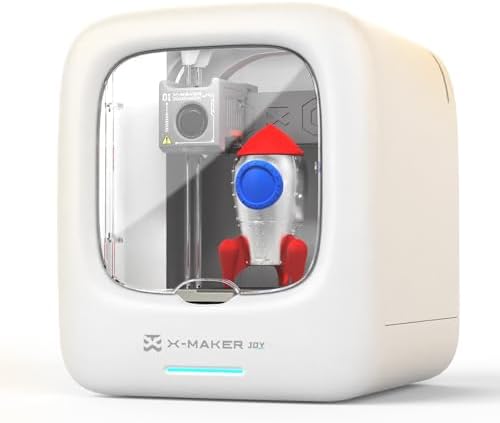 3D Printer for Children with Extensive Toy Library & Customization Tool, Wi-Fi & App Control, Build STEM Toys, High Precision Printing, Includes 15+ Mini 3D Design Modules, AOSEED X-Maker Joy Xmas