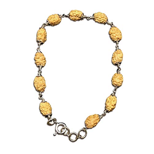Bracelets réglables Mukhi argent indonésien perles 9 mm bijoux certifiés
