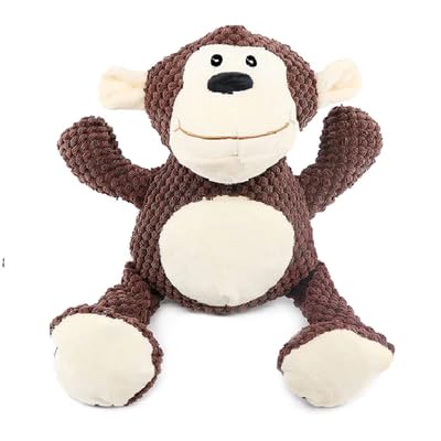 PETS EMPIRE Monkey Squeaky Plush Toy for Dogs | Soft Plush Chew Toys Designed for Puppies | Non-Toxic, Soft, Stuffed Interactive Cute Squeaky Toy | Teething Rope Dog for Small to Medium Dogs (B0CVGVKDFF) Amazon Price History, Amazon Price Tracker