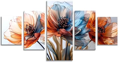 Kit Broderie Diamant Complet Mefooge | Cadeau Diamond Painting 5 Pack Fleur 150x75cm F656