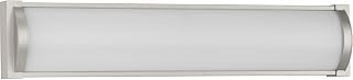 Progress Lighting P300408-009-30 Barril Collection 24 in. Brushed Nickel Medium Modern Integrated LED Linear Vanity Light with Acrylic Diffuser for Bathrooms