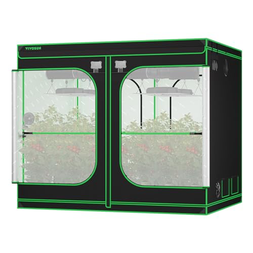 VIVOSUN P888 8X8 PRO Grow Tent with High CFM Kit 2000D High Reflective Mylar Oxford Fabric Extra Hanging Bars Hydroponics Indoor Plant for VS40004 969680