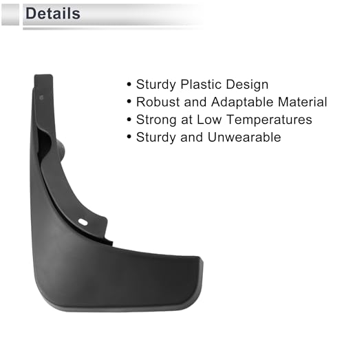 Image of X AUTOHAUX 1set Front and Rear Mud Flaps Splash Guards Mud Guards for Audi Q5 2009-2016 W /Mount Accessories
