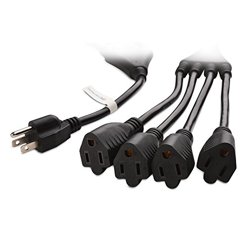 C2G Cables To Go 03152 18 AWG Universal Right Angle Power Cord Black 6 feet 1.82 Meters 4 - Image 4