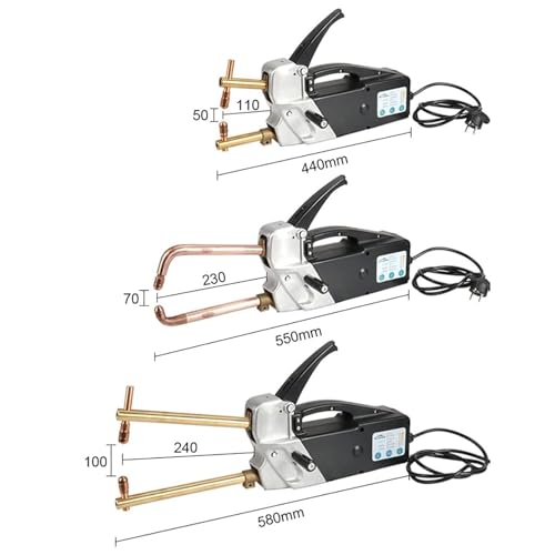 Soldadora eléctrica portátil, presión ajustable, brazos de electrodo reemplazables para reparación de chapa de acero suave