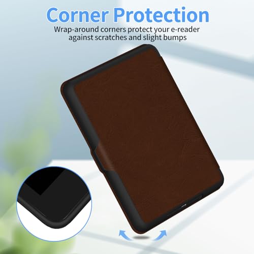Image of Sanyetral Premium PU Leather Protective Case with Auto Wake /Sleep Function -Brown