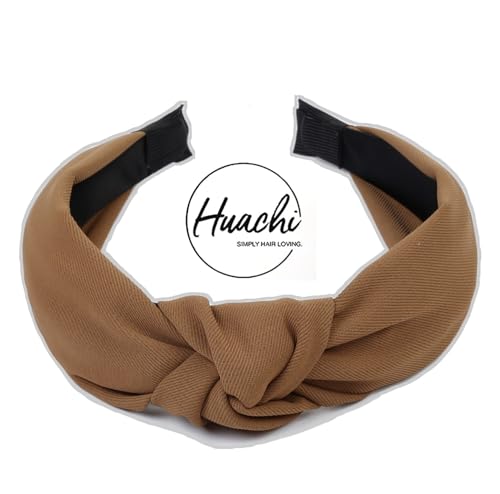 Huachi Knotted Fashion Hairbands And Hair Hoops: Non-Slip Top Knot Headbands With Leopard Print For Women And Girls thumb #4