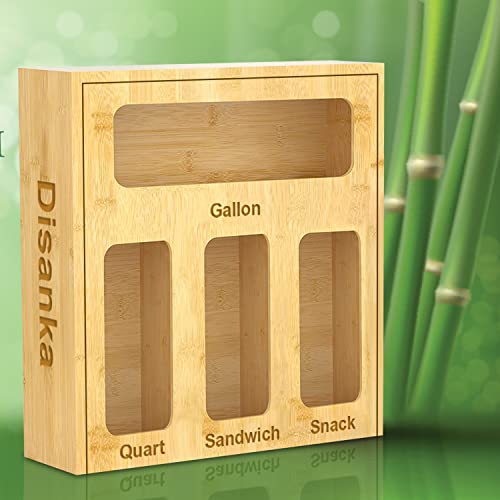 Ziplock Bag Storage Organizer, Slide Top Lids Food Storage Bag Holders, Dispenser For Kitchen Drawer, Baggie & Countertop, Storage Bag Holders For Gallon, Quart, Sandwich, And Snack Bags #TOP5