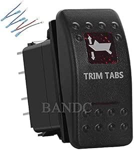 HOKAAER Arrows Momentary Rocker Switch Toggle (On)-Off-(On) 12V/20A 24V/10A