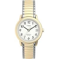 Timex Women's Easy Reader Watch, Two-Tone/Two-Tone/White/B/25mm, 25mm, Easy Reader Watch