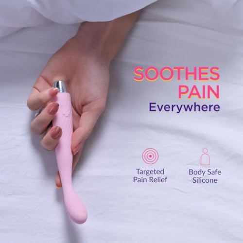 Image of HEEJ Premium Rechargeable Handheld Massager | Personal Care Device | Percussion Massage | Multiple Speed Modes | Ergonomic Design | Portable & Lightweight | Elegant Pink Finish