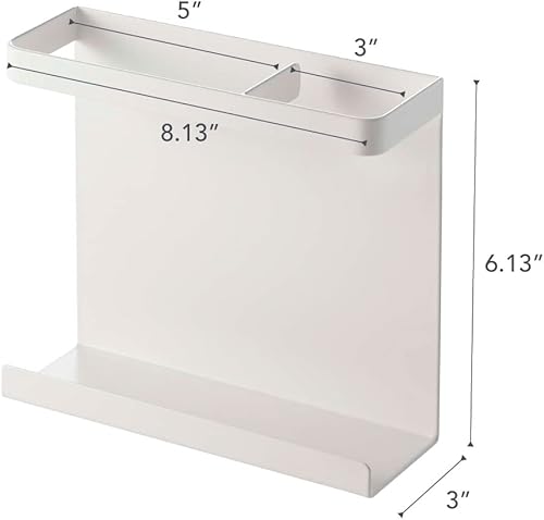 Miniatura 7 de YAMAZAKI Home Plate Magnet Wrap Or Aluminim Foil Holder - Kitchen Storage, Magnetic Organizer - Steel