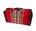 Collumino® Coussin de méditation traditionnel thaï kapok pliable avec poignée de transport (rouge avec éléphants)