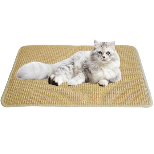 Ram Sisal Cat Scratch Mat 60cm x 50cm Scratching Mats Anti Slip Scratching Pad
