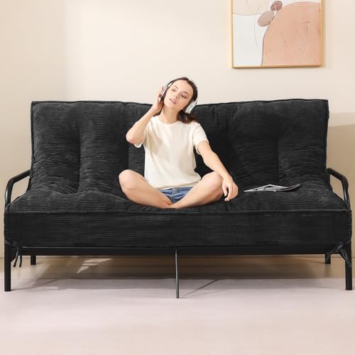 cidludto 8 Inch Futon Mattress Full Size, Extra Thick Futon Sofa Bed Upgraded Japanese Floor...
