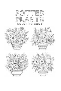 Paperback Potted Plants: Coloring Book