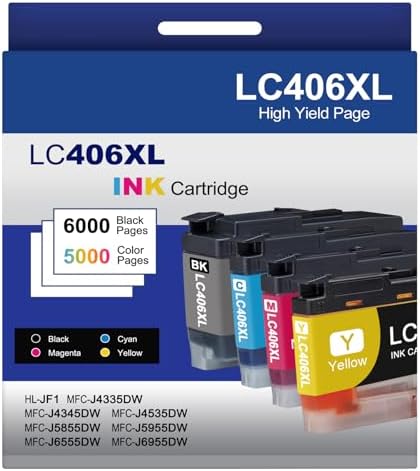 BROTHER LC1100HY INK CARTRIDGES - BLACK CYAN MAGENTA YELLOW Genuine LC