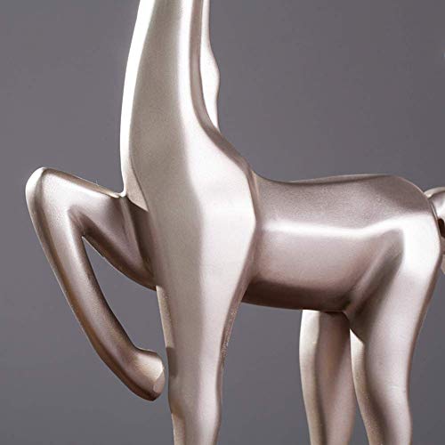 Liushi Sculptures Statues Resin,Art Home Decor Abstract Horse Decoration Home Decoration Horse Statue Indoor Outdoor Art Decor-Abstract Pair Of Horses 19.7Inch #TOP1