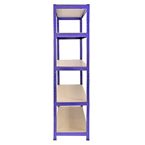Monster Racking 90 x 45 x 180 cm Steel Shelving Units/Racking Bays, Pack of 1, Blue - Image 4