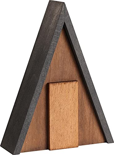 Figurine de Noël miniature en bois Rudolphs Schatzkiste 9x12x3cm statuette pour village de Noël