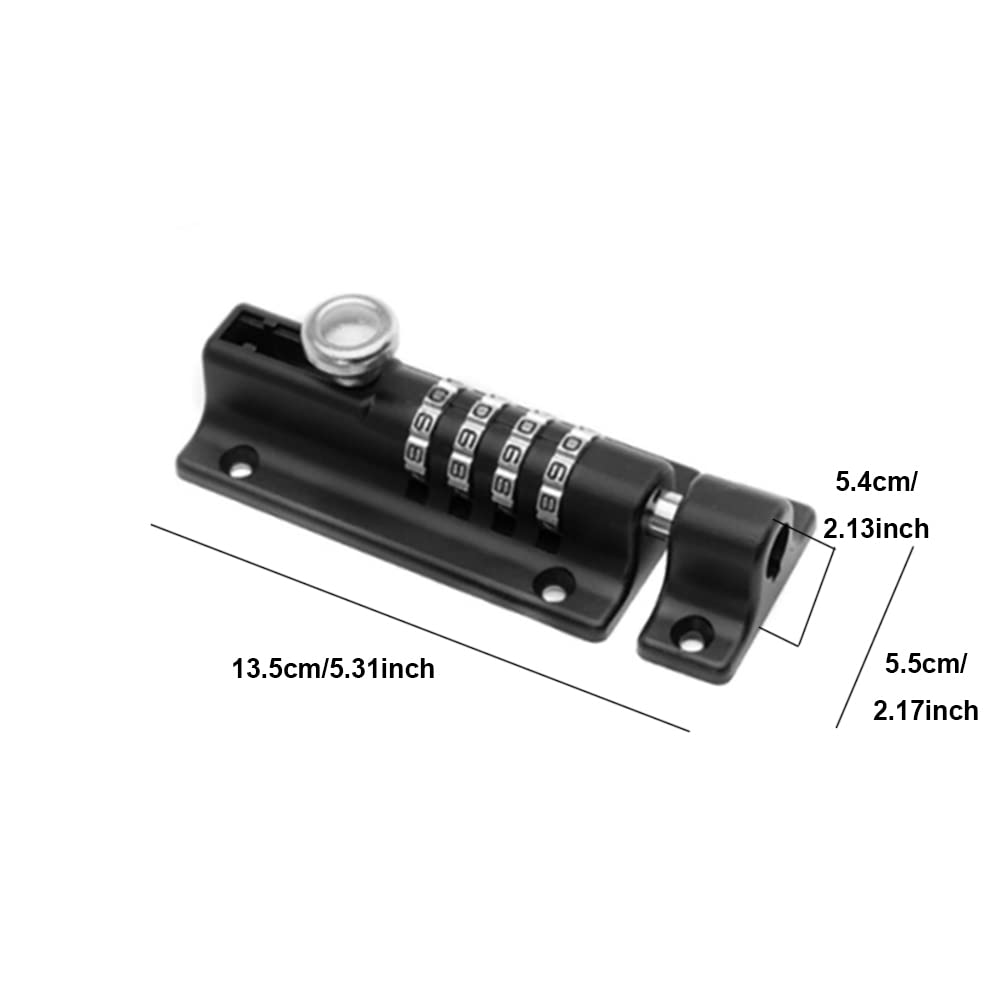 Bulldog A Combinazione 4 Cifre In Lega Di Zinco, 121 Mm, Resistente Alle Intemperie. Perfetto Per Cancelli, Capannoni E Armadi. Senza Chiavi!