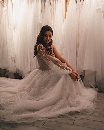 One Shoulder Tulle Prom Dresses Glitter Ball Gown Wedding Dress with Appliques Princess Formal Gown Size 20, Burgundy4