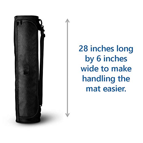 image for Life Balance Yoga Mat Bag, Full-Zip, Waterproof Sturdy Canvas with Adj