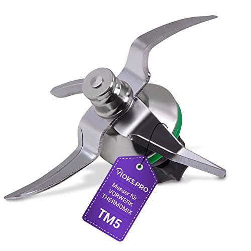 Vioks.pro Thermomix TM5 - Cuchillo de repuesto para cuchillos Thermomix TM5 para robot de cocina...