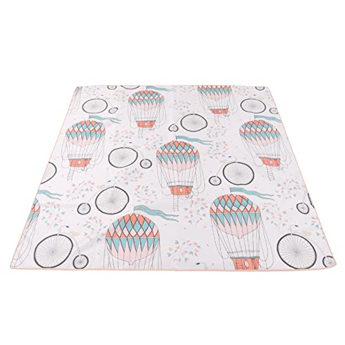 Alfombrilla para trona antideslizante impermeable protector de suelo para bebés lavable 6