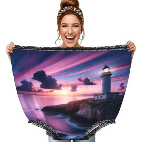 Culotte grand-mère imprimé océan et phare noir pour animer une fête de famille