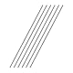 QUARKZMAN 6 Stück 304 Metallstangen Garten, 5mm x 400mm Metallstäbe für DIY Handwerk, Motorrad, Deko, Garten