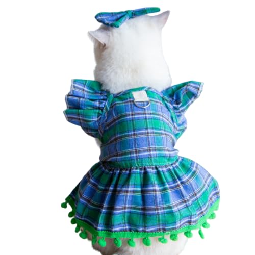 ペット服 犬の服 ワンピース 春夏 ペット服 可愛い スカート ドレス 犬猫洋服 ドッグウェア チェック柄 蝶結び 小型犬 中型犬 tシャツ 日焼き防ぐ 通気性 お姫様 祝い 記念撮影 お散歩 お出掛け 春夏秋 小型犬 プレゼント