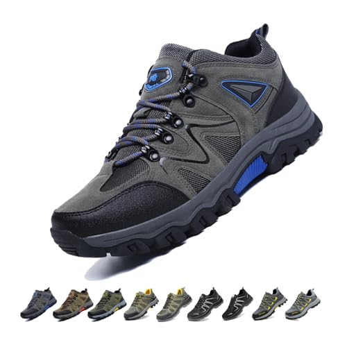 Men's Outdoor Lightweight Breathable Orthopedic Hiking Shoes,Men's Outdoor Hiking Orthopedic Waterproof Work Shoes for All Season