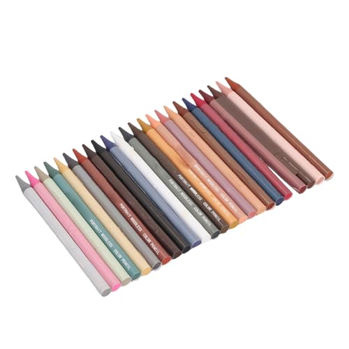 Lápices de colores de 24 tonos para suministros de dibujo, ilustración y bocetos técnicos