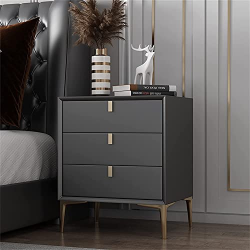 Table de chevet blanche pour chambre à coucher au design minimaliste