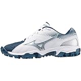 [ミズノ] ハンドボールシューズ ウエーブガイア 3 部活 幅広 軽量 インドア ホワイト/ブルー/シルバー 26.5 cm 2E
