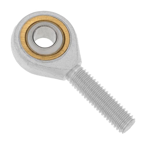 HALLMERS 8mm Bore M8 Male Right Hand Thread Rod End Bearing Metric Rose Joint - Heim Spherical Swivel Threaded Shaft Eye Hardware Steering Control Linkage