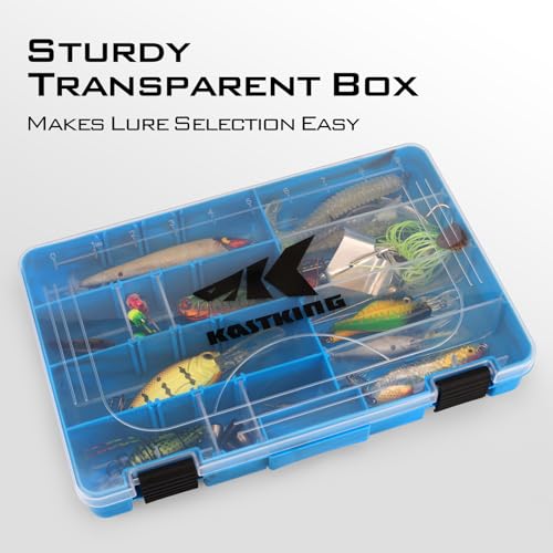 Image of KastKing Tackle Boxes, Plastic Box, Plastic Storage Organizer Box with Removable Dividers - Fishing Tackle Storage - Box Organizer - 2 Packs /4 Packs Tackle Trays - Parts Box