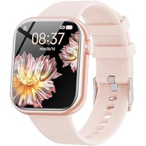 Hwagol Montre Connectée Homme Femme 1.85&Prime; Smartwatch avec Podometre, Moniteur Sommeil, avec 140+ Sportifs, Montre Intelligente Bracelet pour Android iOS