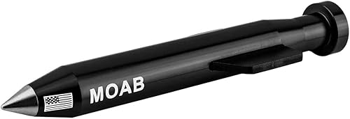 VMS RACING Antena negra MOAB en aluminio mecanizado CNC de calibre pesado compatible con Dodge Ram 1500 2500 3500 09-19 2009-2019