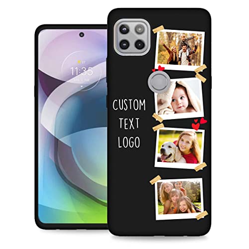 Personalized Custom Phone Case for Motorola Moto One 5G Ace 2021 Multiple Photos Soft Black - Anti-Scratch Shock-Resistant Protective TPU Cover, DIY Your Own Customized Cases 6.7" Clear -  LalatiFy, Lala-20393