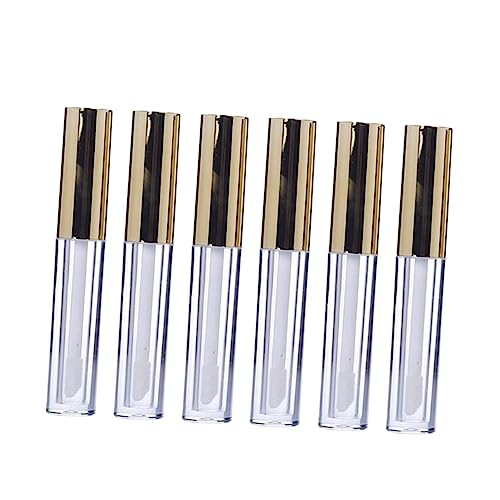 TOVINANNA 12 Piezas Tubo Vacío Bálsamo Labial Brillante Contenedores De Tubo De Brillo De Labios Bálsamo Para Patas Varita Mágica Relleno De Labios Delineador De Labios Recargable Golden