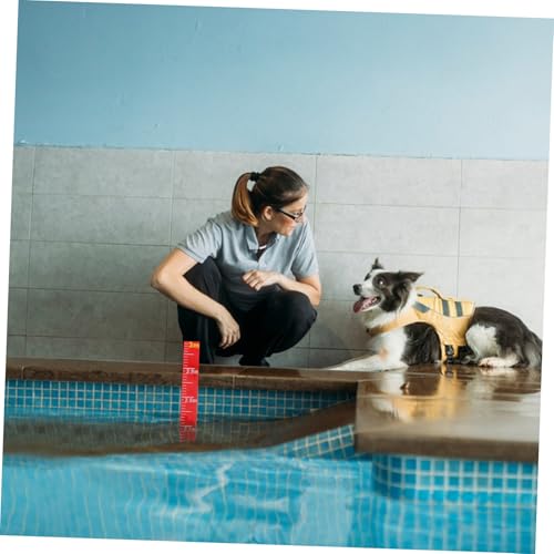 Pegatinas medidoras de agua Gatuida rojas de PVC autoadhesivo 5