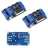 DENGUJD オートメーションリレー タイマー モジュール DC 6V〜30V 3個 ディスプレイ デジタルディレイタイマー LEDディスプレイ タイマースイッチモジュール ラ