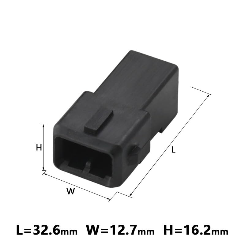 1/5/10/20 Sets 2 3 Pin 3.5mm Water Proof Connector 282189-1 for Automotive Fuel Injector EV1 Ignition Coil(3p Female Male,5 Sets)