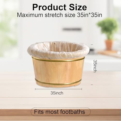 25 liners desechables transparentes para pedicura miniatura 2