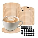 Bricolage et création : les dessous de verre ronds en bois non traité offrent une base idéale pour les projets créatifs. Que ce soit pour peindre, écrire ou bricoler, les dessous de verre en bois vierges soutiennent toutes vos idées de bricolage et sont parfaits comme cadeau personnalisé, par exemple pour un mariage, une pendaison de crémaillère ou pour un anniversaire. Apportez vos propres designs sur la table avec les dessous de verre en bois naturel.